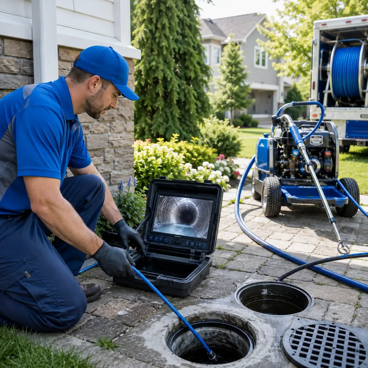 Outdoor drain cleaning professionals serving Haslett, MI