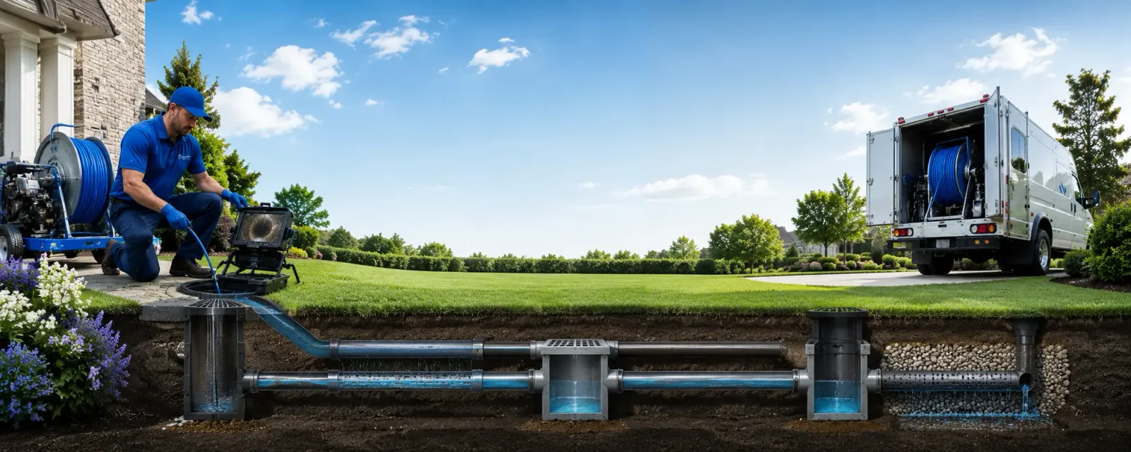 Outdoor drain cleaning information for Haslett, MI